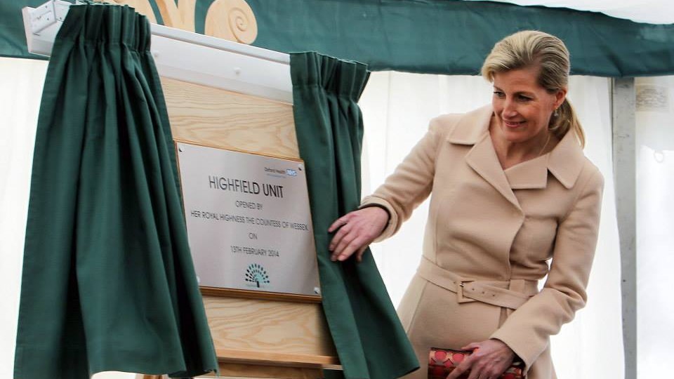The Highfield Unit Oxford was officially opened by Her Royal Highness The Countess of Wessex